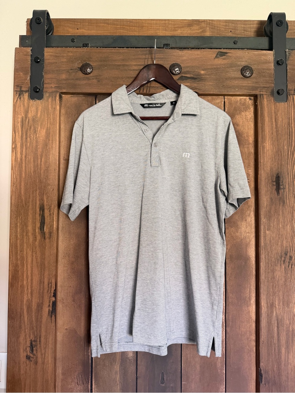 Travis Mathew Light Grey Short-Sleeve Polo